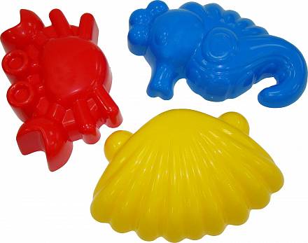 Игрушка 36551П  формы для песка (3шт)  Полесье   