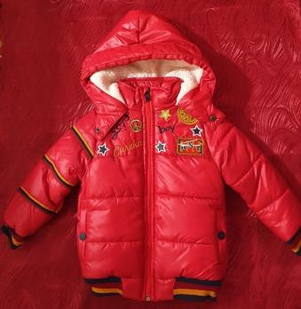 Куртка 8051м  р.98-104 красный мальчик  демисезон  Турция   