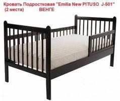 Кровать 920 Подростковая Венге Emilia New PITUSO  J-501 165*86,5*88,5 см (2 места)  1