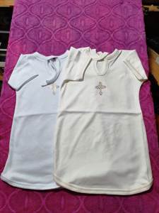 Рубашка Б215кр р.74-80 Крест.трикотаж белая   3