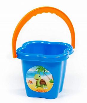 Игрушка П-2358 Ведро-цветок среднее 0,8 л Микс  Полесье  